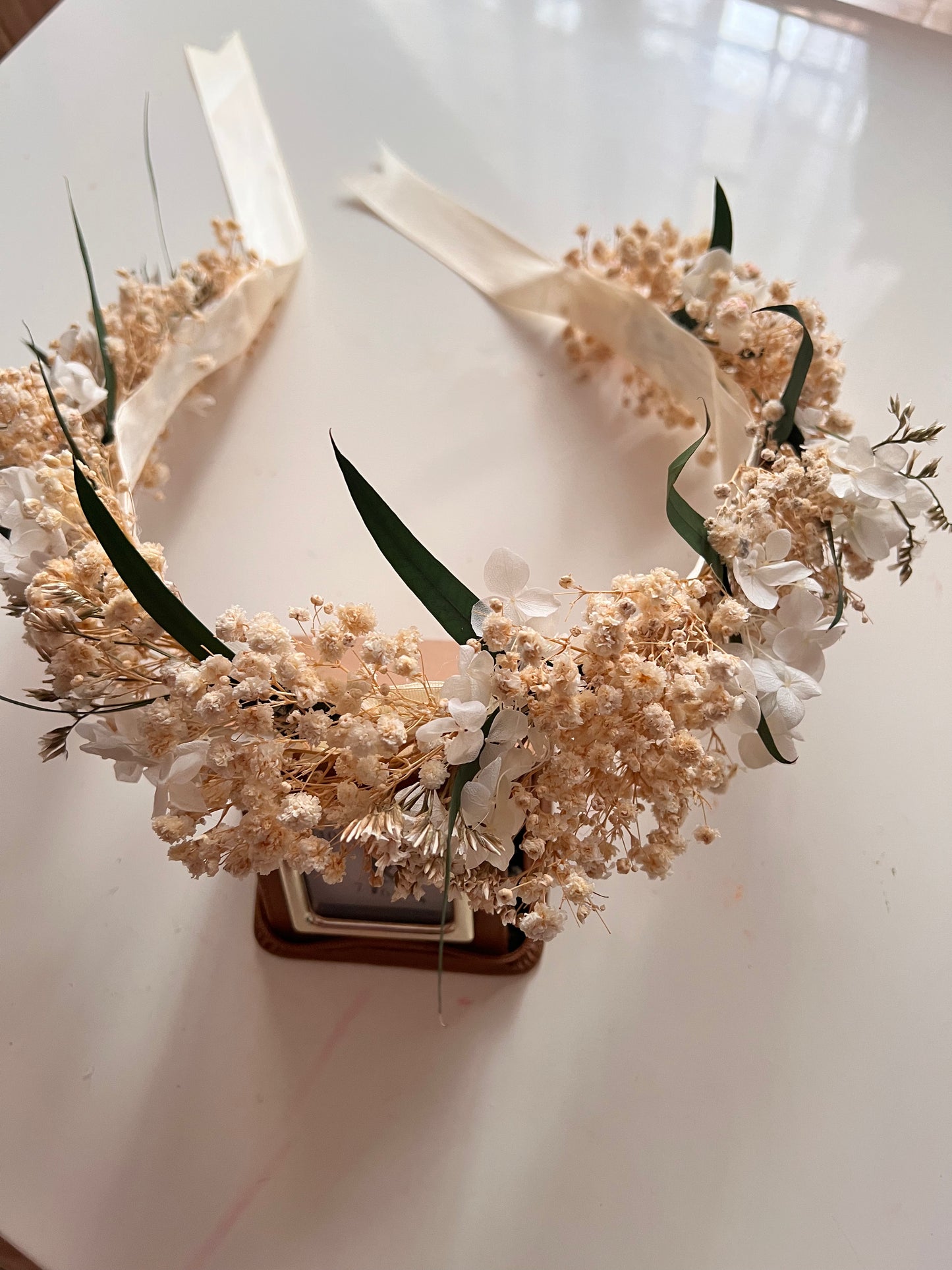 Bridal Flower Crown (with greenery)