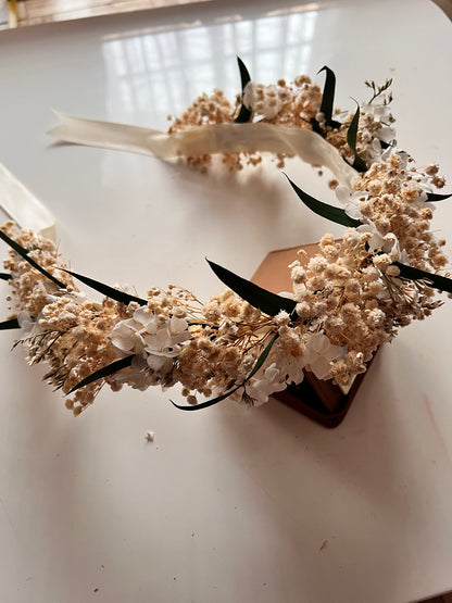 Bridal Flower Crown (with greenery)