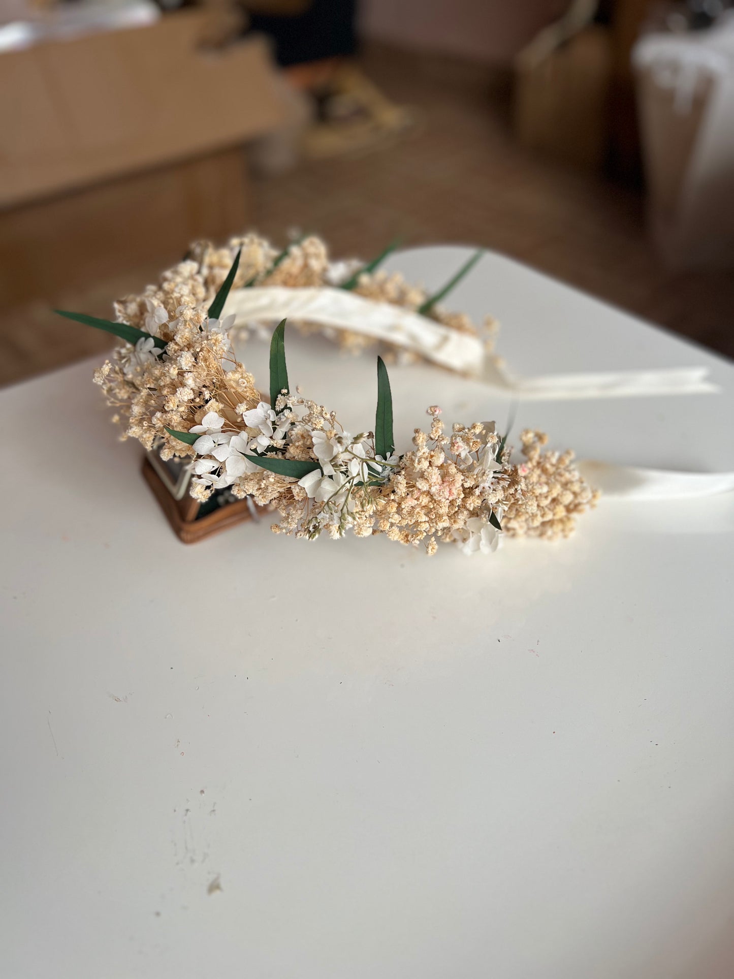 Bridal Flower Crown (with greenery)
