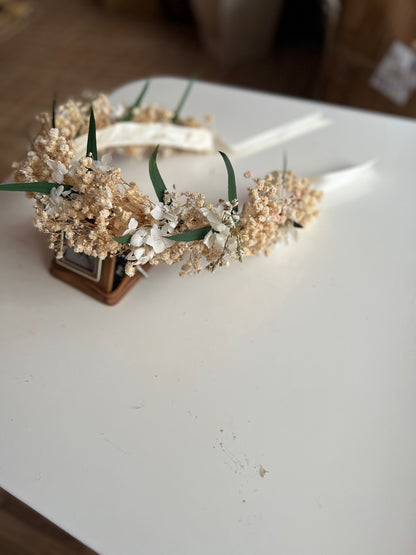 Bridal Flower Crown (with greenery)