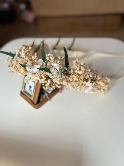 Bridal Flower Crown (with greenery)