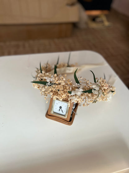 Bridal Flower Crown (with greenery)