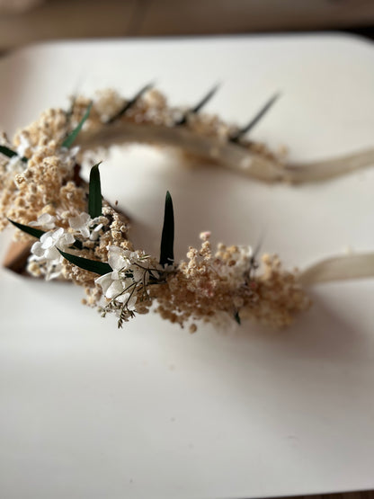 Bridal Flower Crown (with greenery)