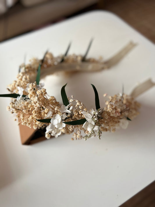 Bridal Flower Crown (with greenery)