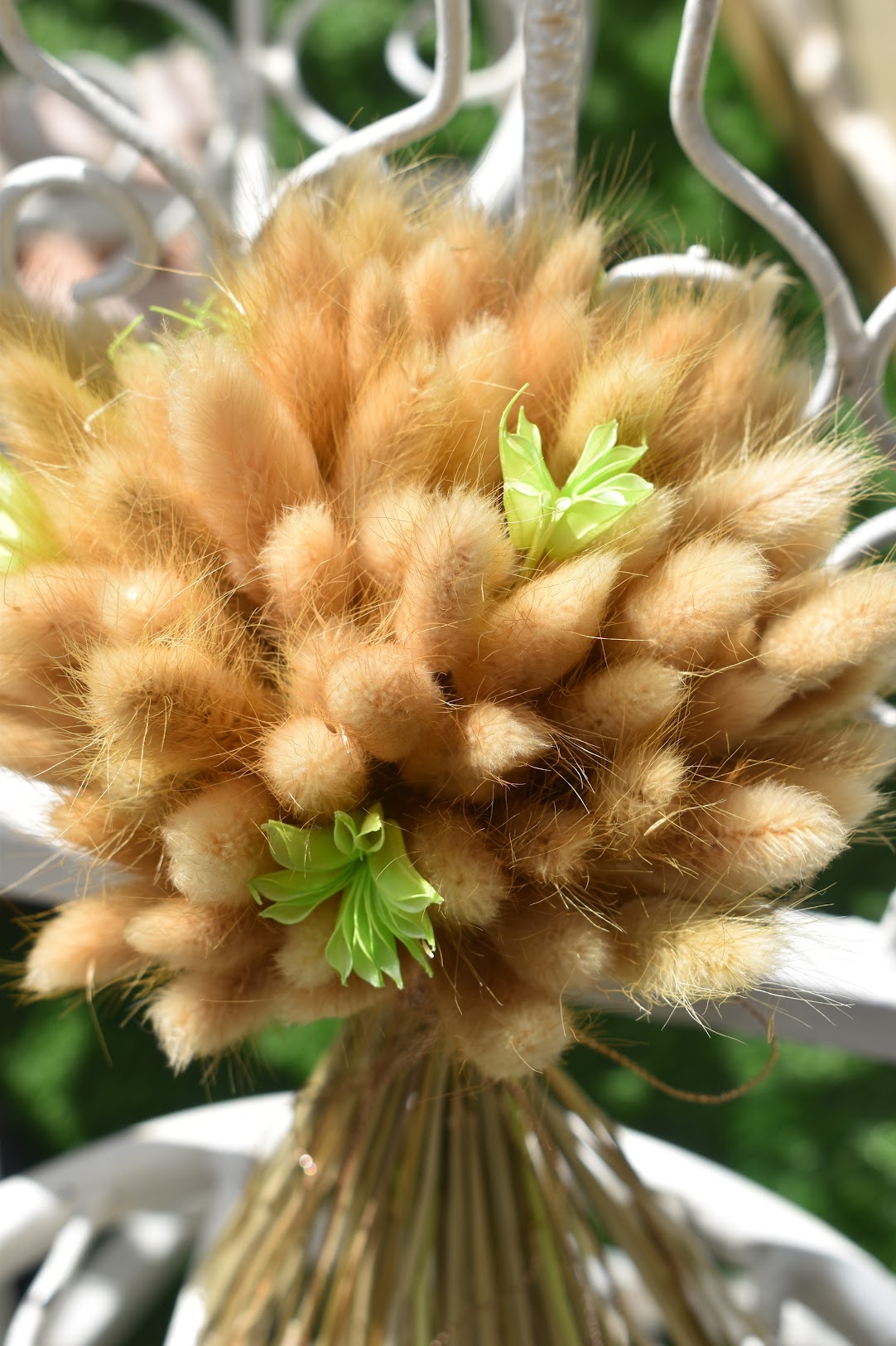 Beige Bunny tail grass bouquets from kenyan lady fleur dried flowers shop with lime green star anise fillers.