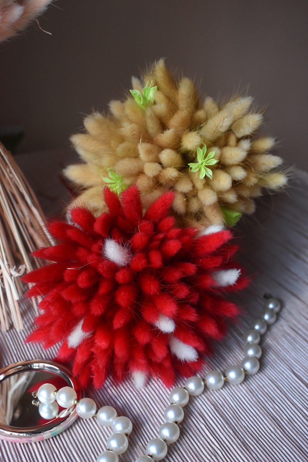 Bunny tail grass bouquets from kenyan lady fleur dried flowers shop.