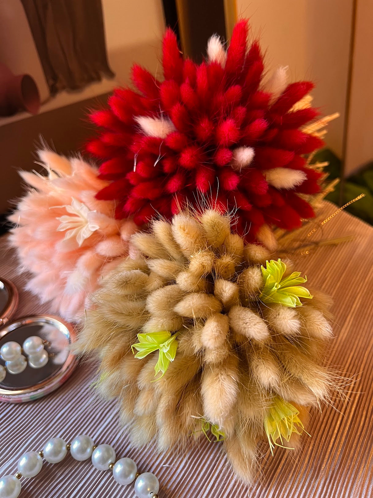 Bunny tail grass bouquets from kenyan lady fleur dried flowers shop for your dressing table.