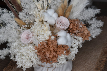 The Issadora muted preserved flower arrangement from kenyan lady fleur 