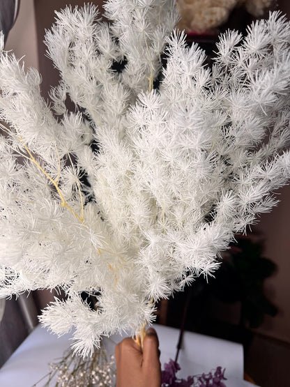 Preserved ming fern in white from kenyan lady fleur flower shop nAIROBI.