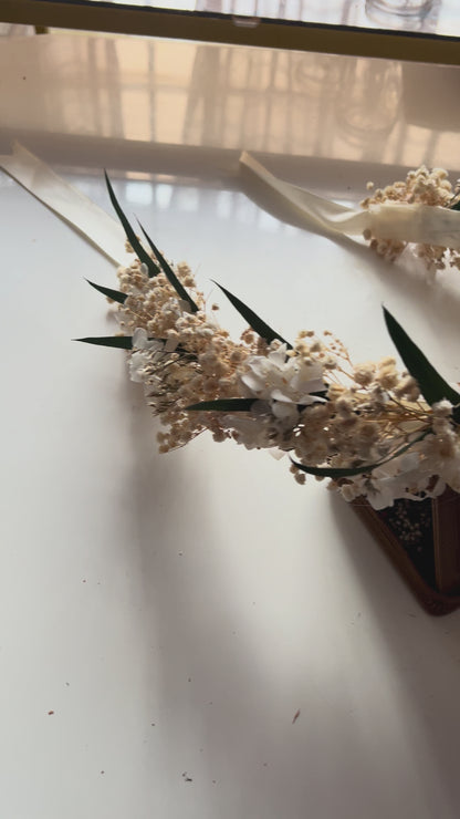 Bridal Flower Crown (with greenery)