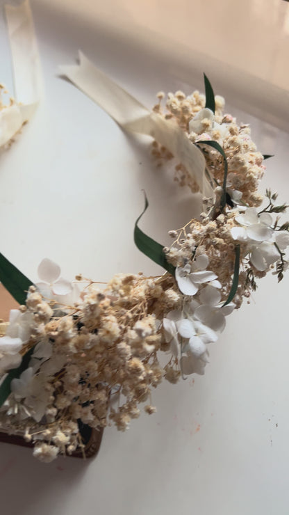 Bridal Flower Crown (with greenery)